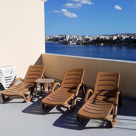 Bayview 2 Bedroom Seaview Apartment With Large Terrace With Panoramic Views - By Getawaysmalta San Pawl il-Baħar Eksteriør bilde