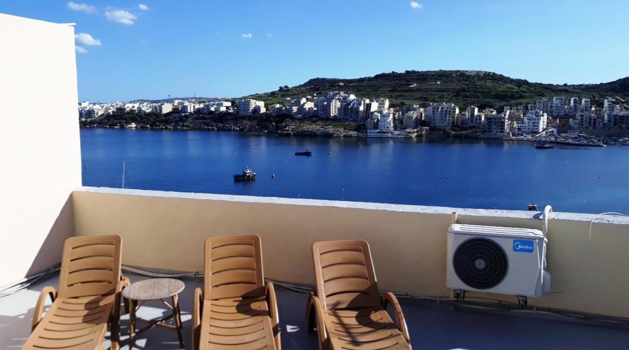 Bayview 2 Bedroom Seaview Apartment With Large Terrace With Panoramic Views - By Getawaysmalta San Pawl il-Baħar Eksteriør bilde